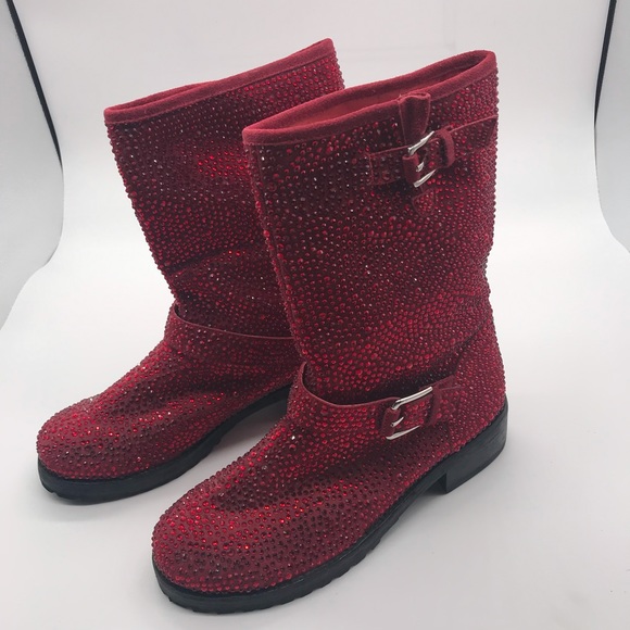 ZiGiny Angel Red Swarovski Crystal Boots - Picture 5 of 9